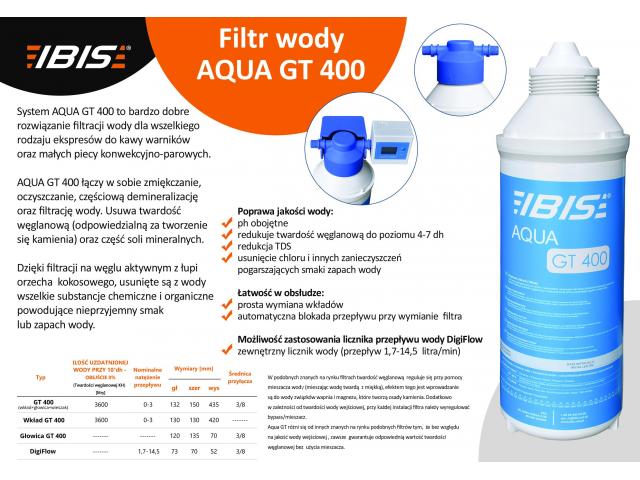 Filtr wody AQUA GT 400 do pieca cukierniczo-piekarniczego lub sklepowego - 1/2